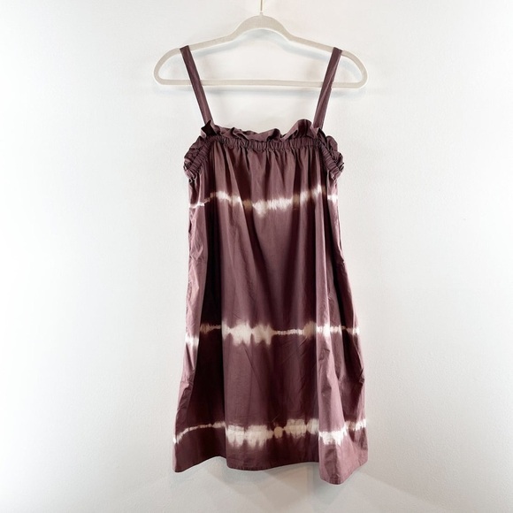 Anthropologie Othilia Square Neck Tie Dye Swing Dress - Picture 3 of 9
